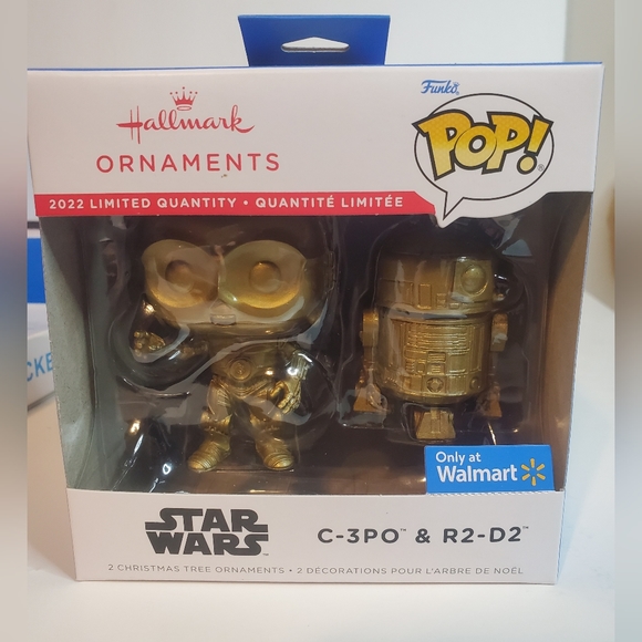 Hallmark Other - Hallmark Ornaments Funko POP! 2022 Star Wars C-3PO and R2-D2 Chase Gold.New